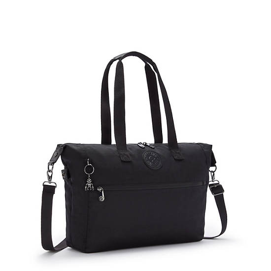 Kipling Ilia Tote Bag Laptop Bags Rich Black | CA 1300BE